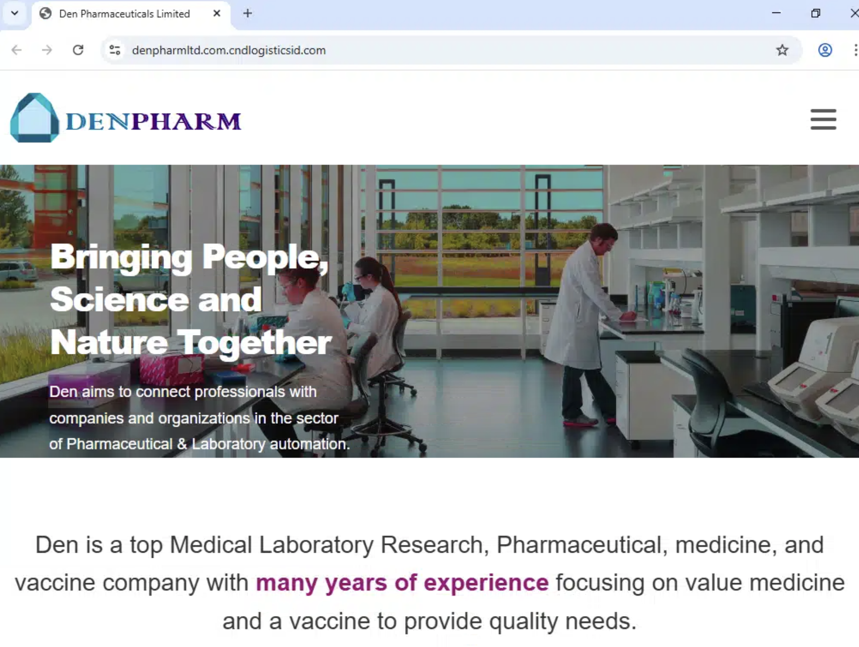 Denpharm page served from denpharmltd.com.cndlogisticsid.com